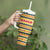 Chad Christmas Tumbler With Handle with Yellow-Blue Geometric Design, National Coat of Arms, and Festive Motif - Wonder Print Shop