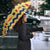 Chad Christmas Umbrella with Yellow-Blue Geometric Design, National Coat of Arms, and Festive Motif - Wonder Print Shop