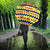Chad Christmas Umbrella with Yellow-Blue Geometric Design, National Coat of Arms, and Festive Motif - Wonder Print Shop