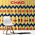 Chad Christmas Window Curtain with Yellow-Blue Geometric Design, National Coat of Arms, and Festive Motif - Wonder Print Shop