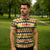 Chad Christmas Zipper Polo Shirt with Yellow-Blue Geometric Design, National Coat of Arms, and Festive Motif - Wonder Print Shop