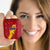 Chad Christmas AirPods Case with Red-Yellow Festive Pattern, National Coat of Arms, and Snowflake Accents - Wonder Print Shop