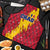 Chad Christmas Apron with Red-Yellow Festive Pattern, National Coat of Arms, and Snowflake Accents - Wonder Print Shop