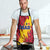 Chad Christmas Apron with Red-Yellow Festive Pattern, National Coat of Arms, and Snowflake Accents - Wonder Print Shop