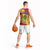 Chad Christmas Basketball Jersey with Red-Yellow Festive Pattern, National Coat of Arms, and Snowflake Accents - Wonder Print Shop