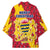 Chad Christmas Kimono with Red-Yellow Festive Pattern, National Coat of Arms, and Snowflake Accents - Wonder Print Shop