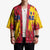 Chad Christmas Kimono with Red-Yellow Festive Pattern, National Coat of Arms, and Snowflake Accents - Wonder Print Shop