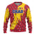 Chad Christmas Ugly Christmas Sweater with Red-Yellow Festive Pattern, National Coat of Arms, and Snowflake Accents - Wonder Print Shop