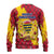 Chad Christmas Ugly Christmas Sweater with Red-Yellow Festive Pattern, National Coat of Arms, and Snowflake Accents - Wonder Print Shop