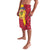 Chad Christmas Lavalava with Red-Yellow Festive Pattern, National Coat of Arms, and Snowflake Accents - Wonder Print Shop