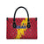 Chad Christmas Leather Bag with Red-Yellow Festive Pattern, National Coat of Arms, and Snowflake Accents - Wonder Print Shop