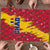 Chad Christmas Puzzle with Red-Yellow Festive Pattern, National Coat of Arms, and Snowflake Accents - Wonder Print Shop