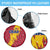 Chad Christmas Spare Tire Cover with Red-Yellow Festive Pattern, National Coat of Arms, and Snowflake Accents - Wonder Print Shop