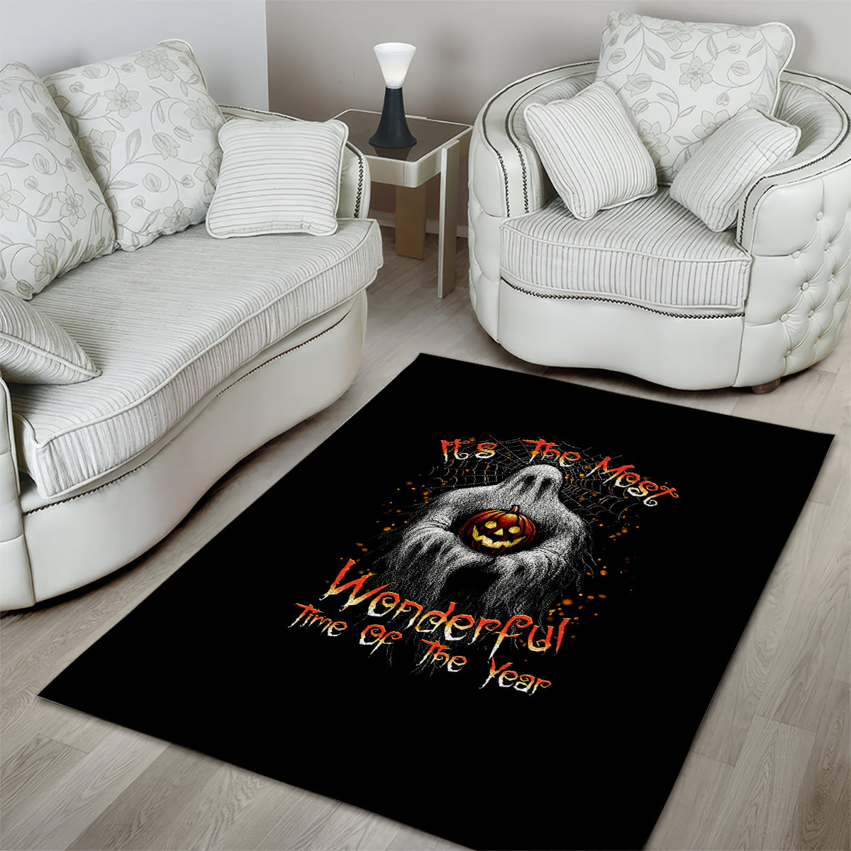 It's The Most Wonderful Time Halloween Area Rug - Wonder Print Shop