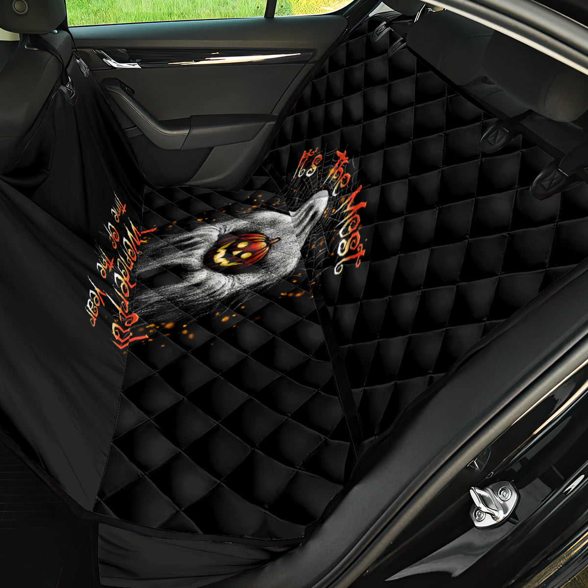 It's The Most Wonderful Time Halloween Back Car Seat Cover - Wonder Print Shop