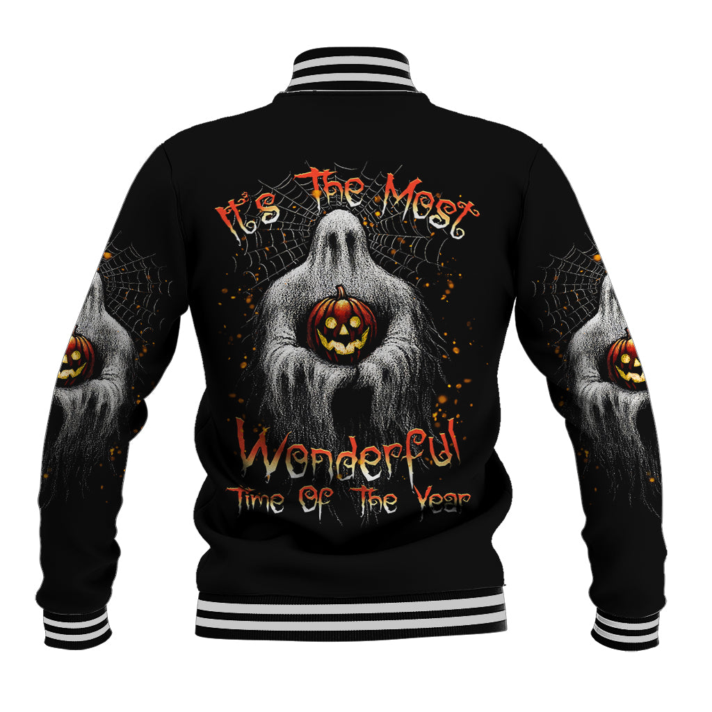 It's The Most Wonderful Time Halloween Baseball Jacket - Wonder Print Shop