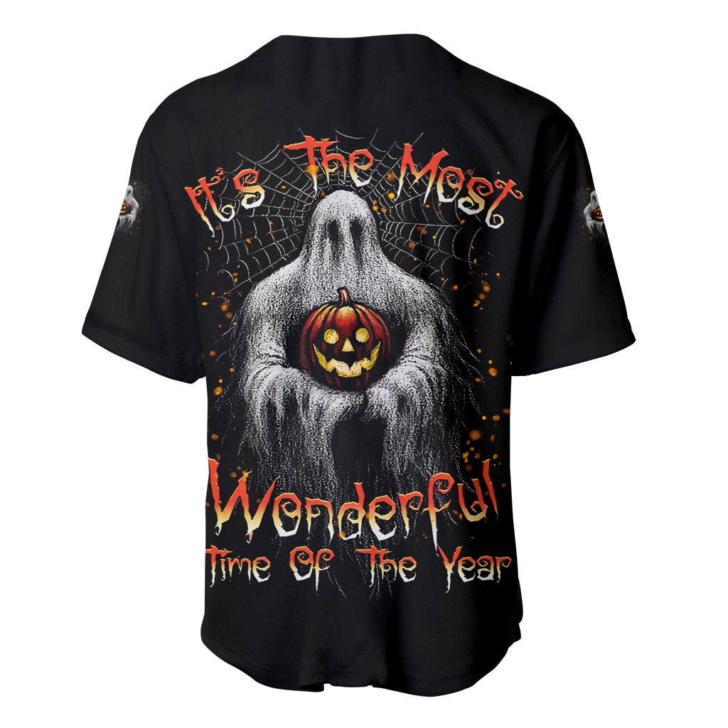 It's The Most Wonderful Time Halloween Baseball Jersey - Wonder Print Shop