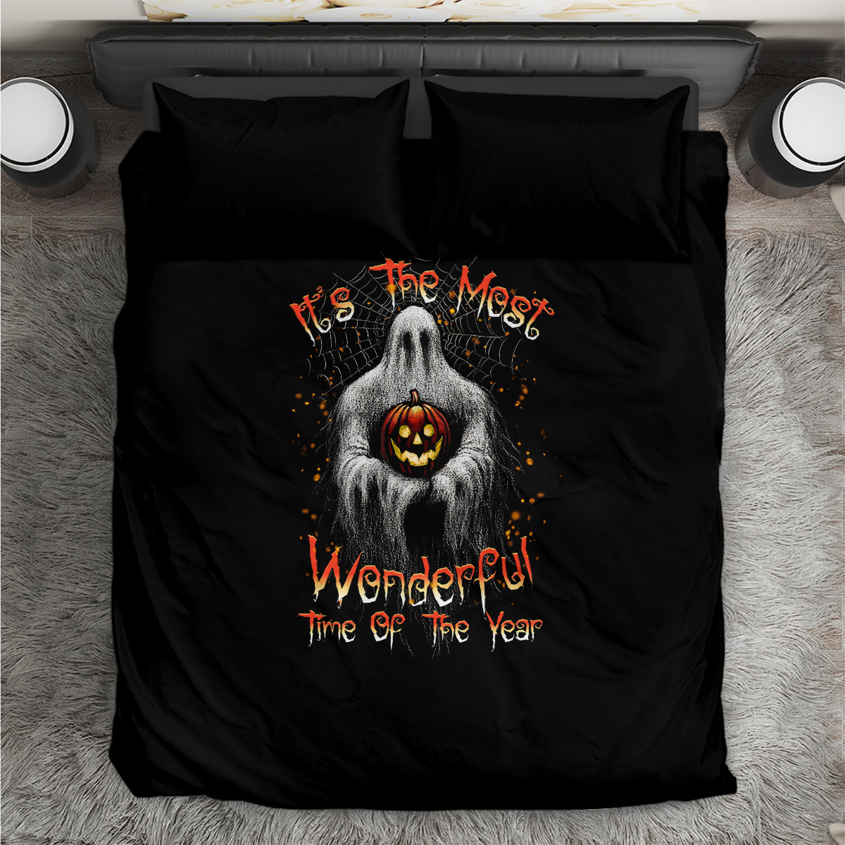 It's The Most Wonderful Time Halloween Bedding Set - Wonder Print Shop