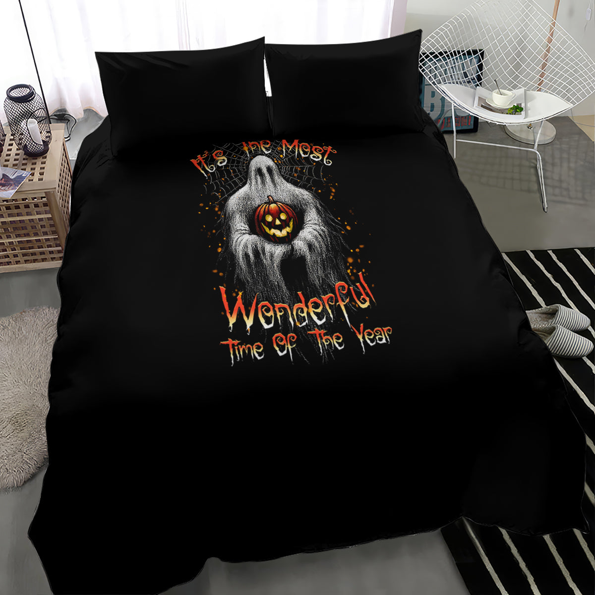 It's The Most Wonderful Time Halloween Bedding Set - Wonder Print Shop