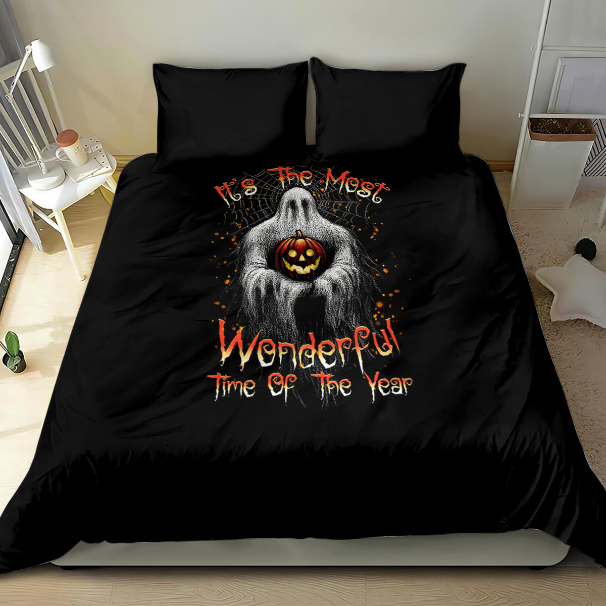 It's The Most Wonderful Time Halloween Bedding Set - Wonder Print Shop