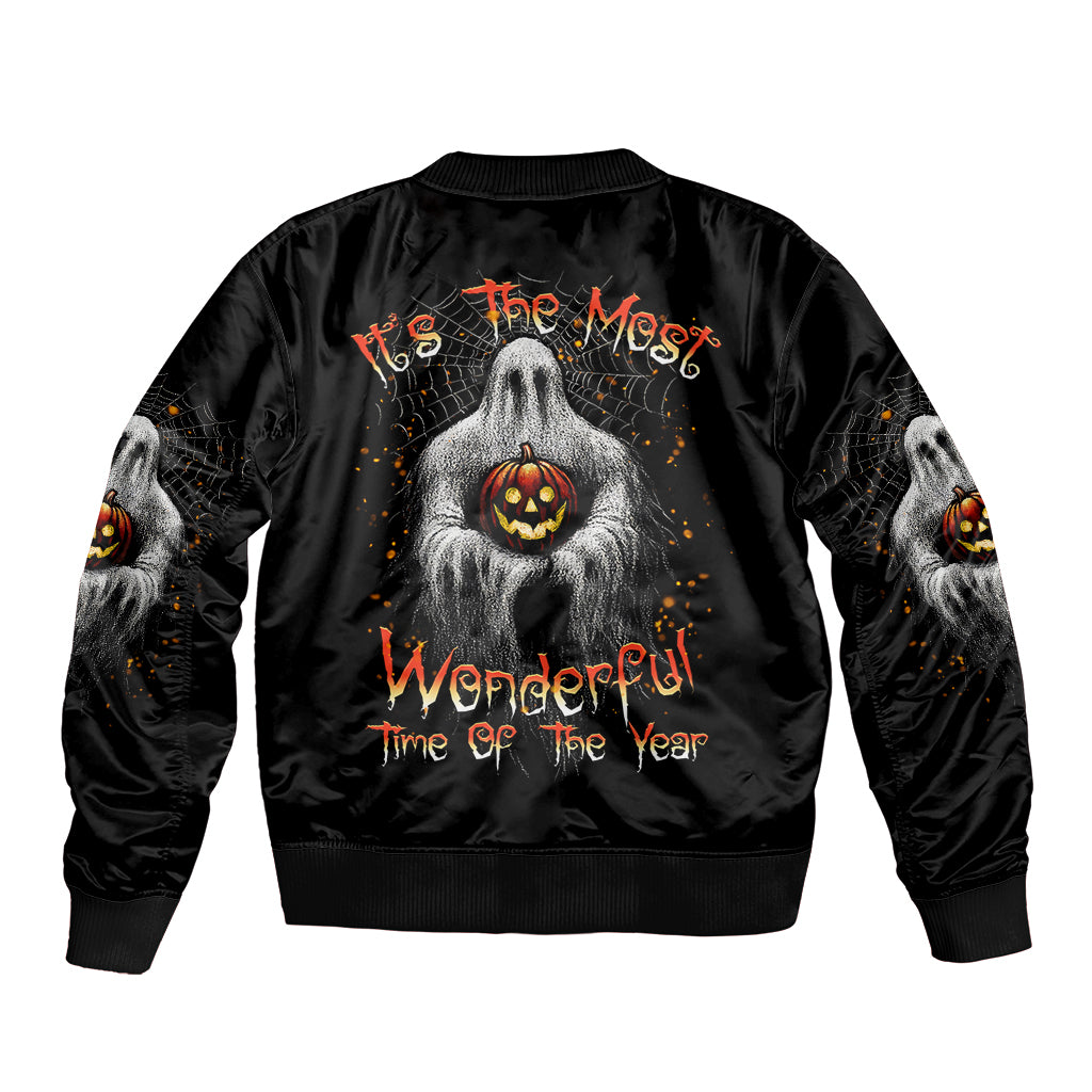 It's The Most Wonderful Time Halloween Bomber Jacket - Wonder Print Shop