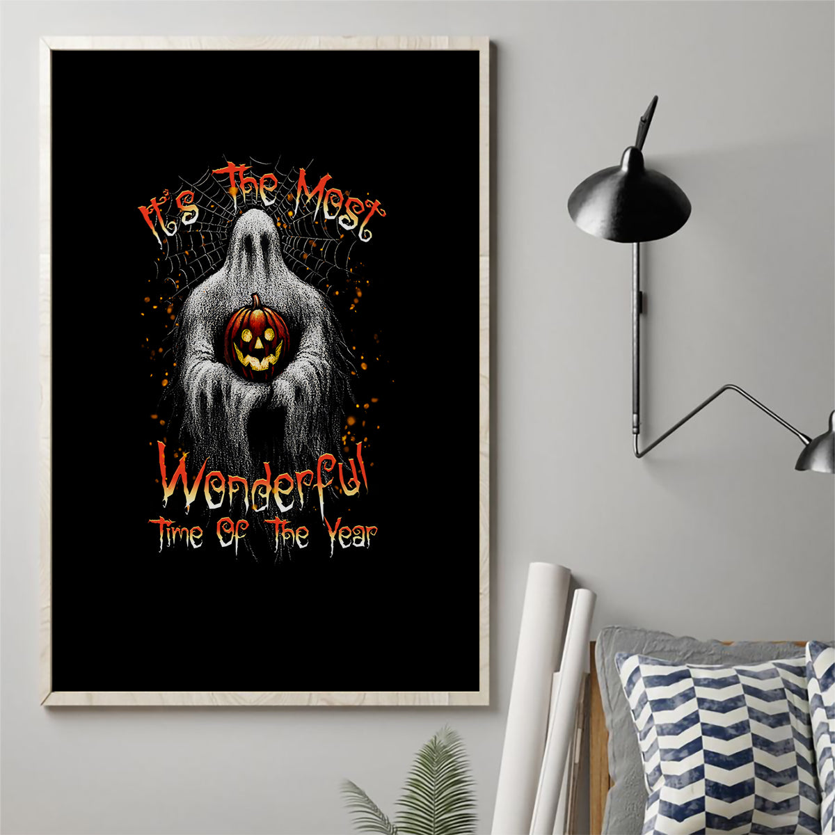 It's The Most Wonderful Time Halloween Canvas Wall Art - Wonder Print Shop