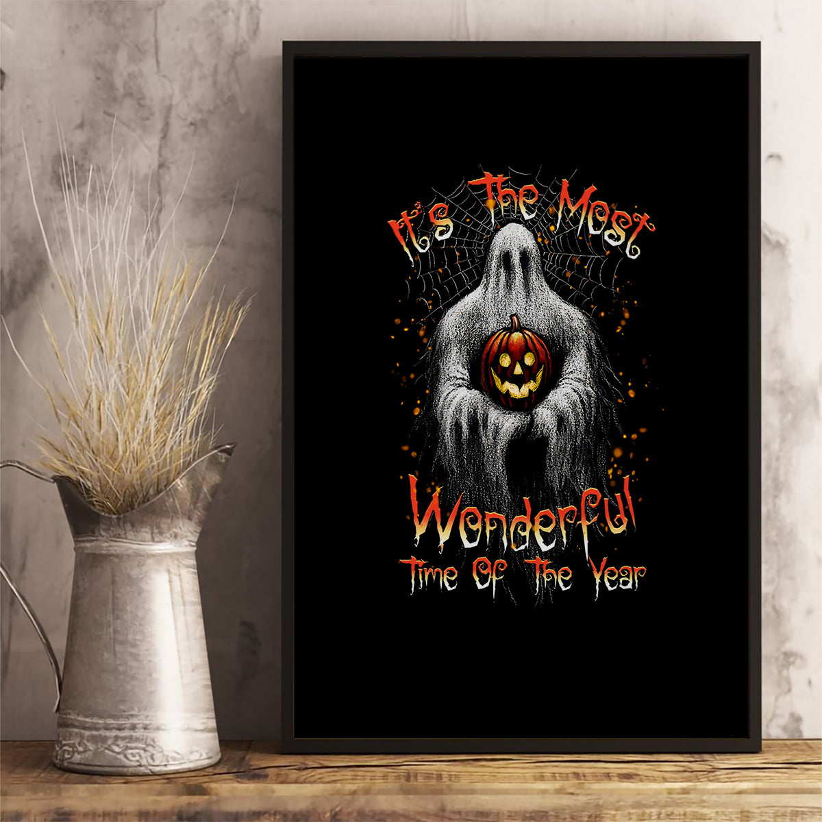 It's The Most Wonderful Time Halloween Canvas Wall Art - Wonder Print Shop