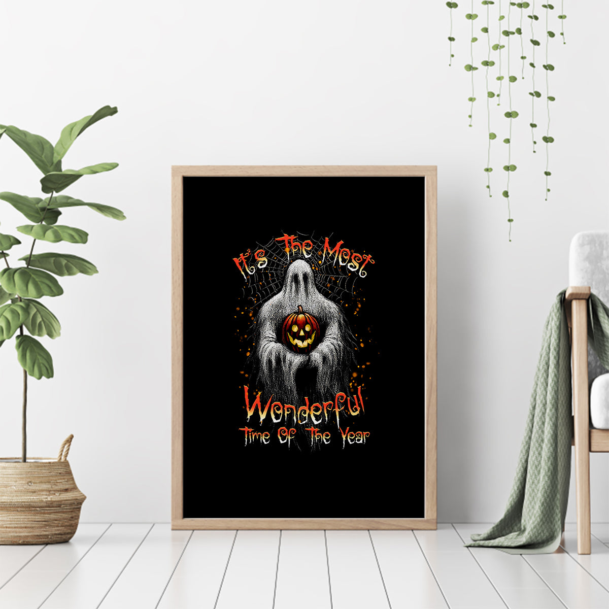 It's The Most Wonderful Time Halloween Canvas Wall Art - Wonder Print Shop