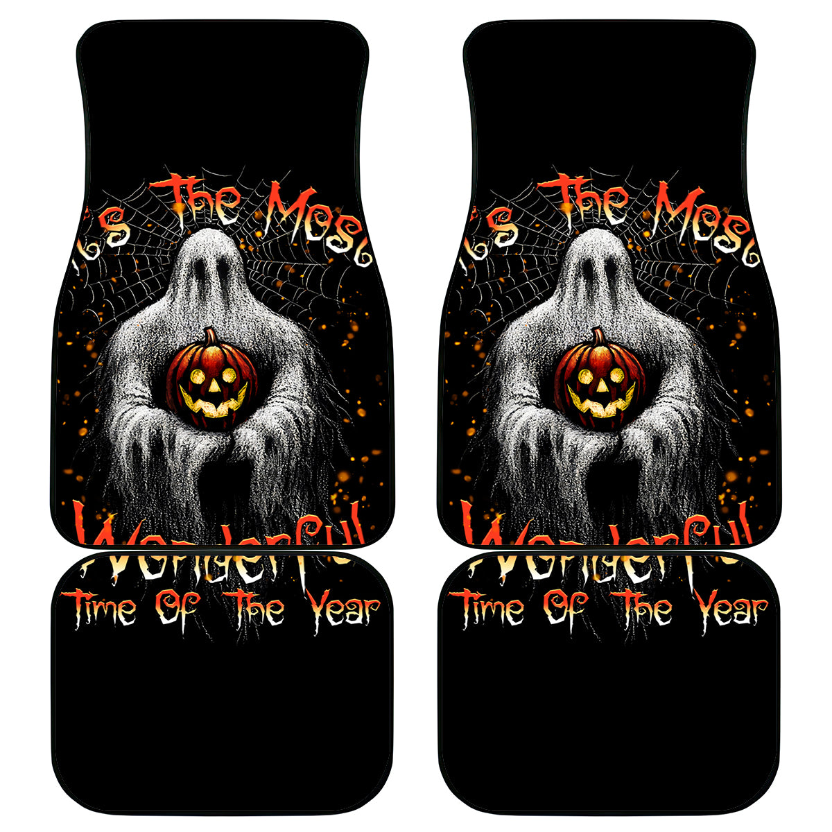 It's The Most Wonderful Time Halloween Car Mats - Wonder Print Shop