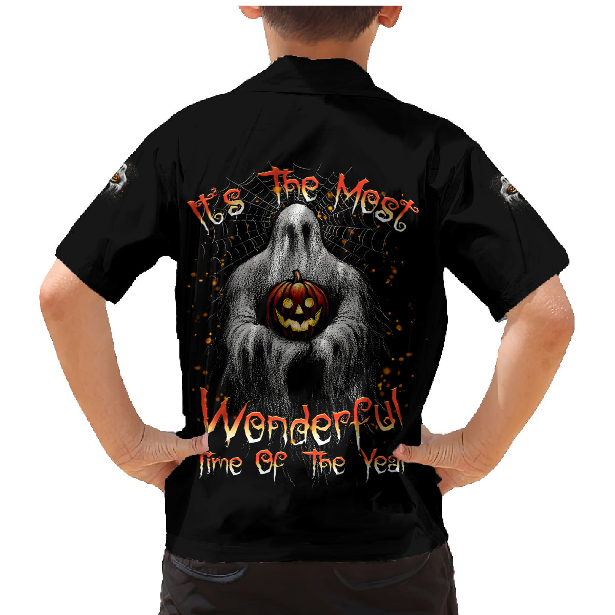 It's The Most Wonderful Time Halloween Family Matching Mermaid Dress and Hawaiian Shirt - Wonder Print Shop