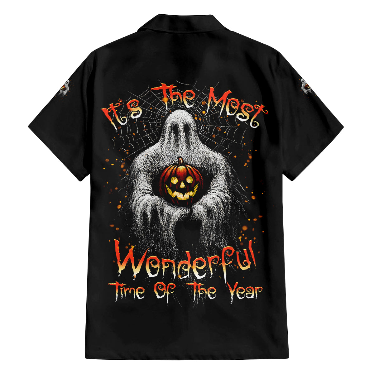 It's The Most Wonderful Time Halloween Family Matching Off Shoulder Long Sleeve Dress and Hawaiian Shirt - Wonder Print Shop