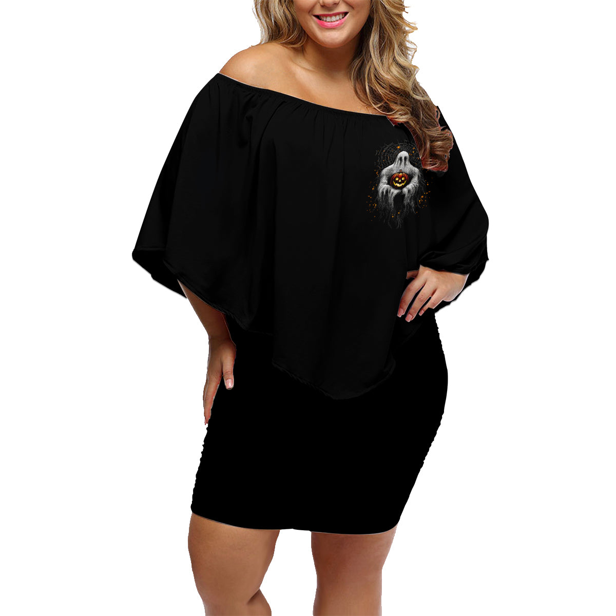 It's The Most Wonderful Time Halloween Family Matching Off Shoulder Short Dress and Hawaiian Shirt - Wonder Print Shop