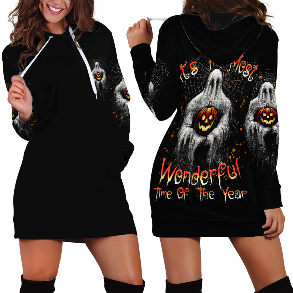It's The Most Wonderful Time Halloween Hoodie Dress - Wonder Print Shop