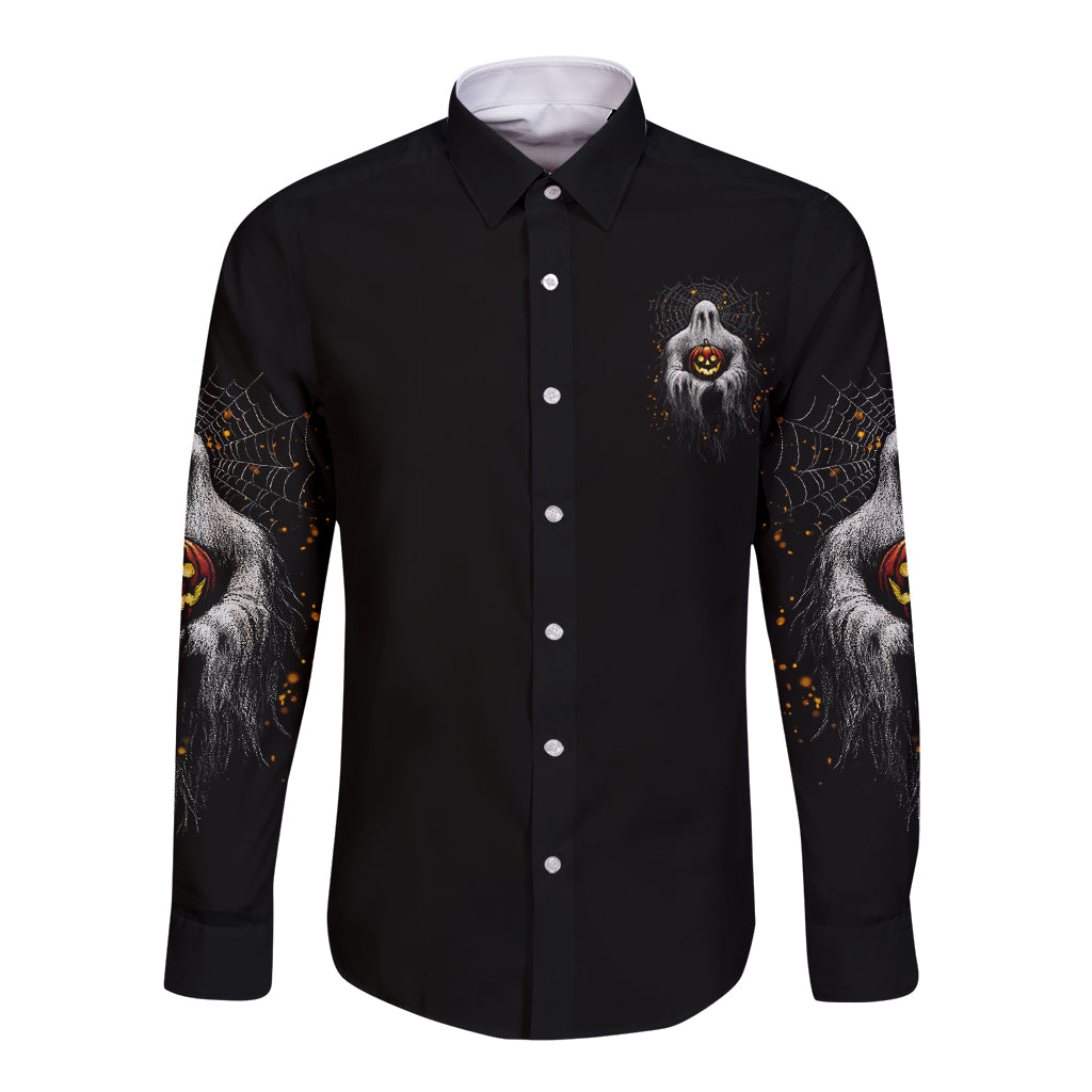 It's The Most Wonderful Time Halloween Long Sleeve Button Shirt - Wonder Print Shop