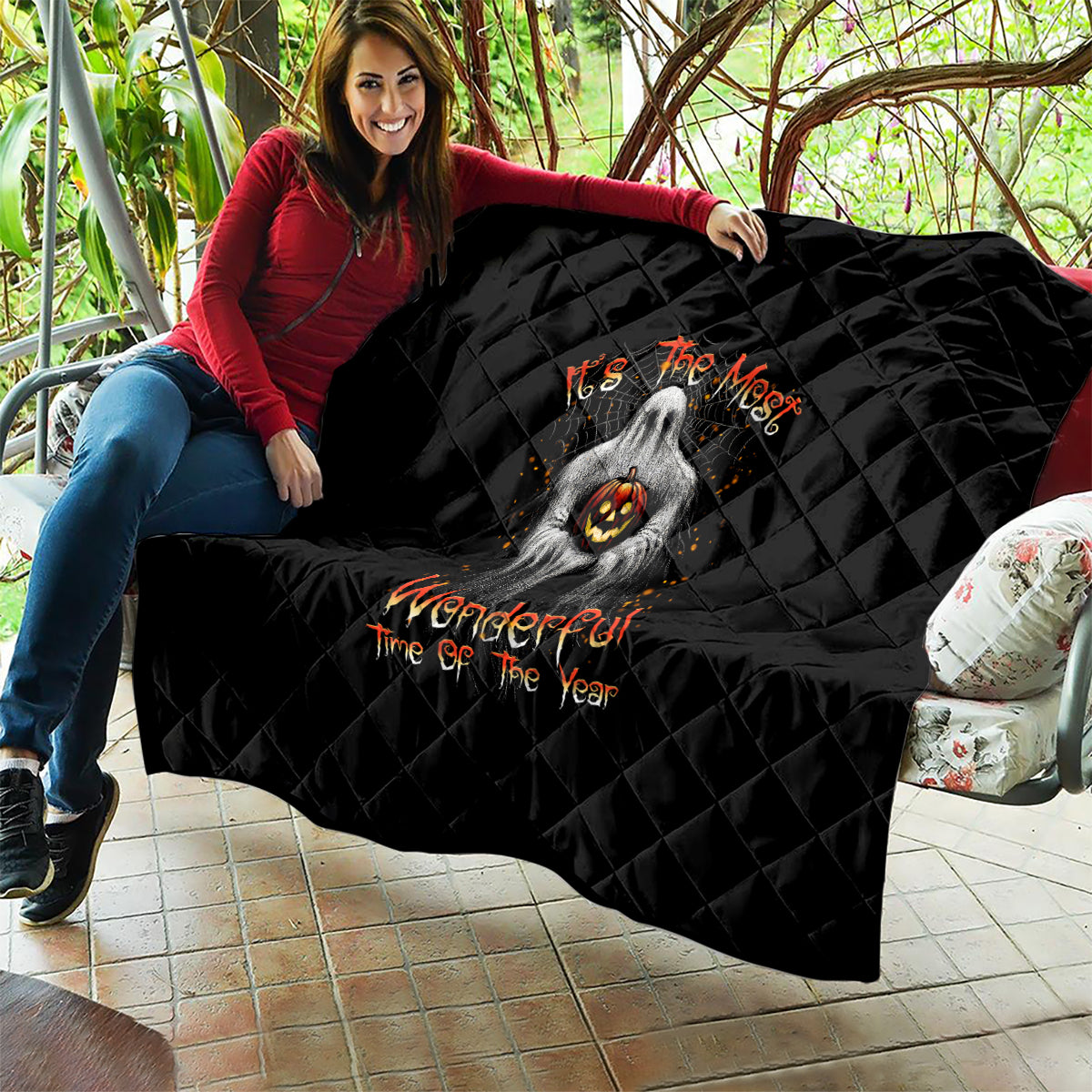 It's The Most Wonderful Time Halloween Quilt - Wonder Print Shop
