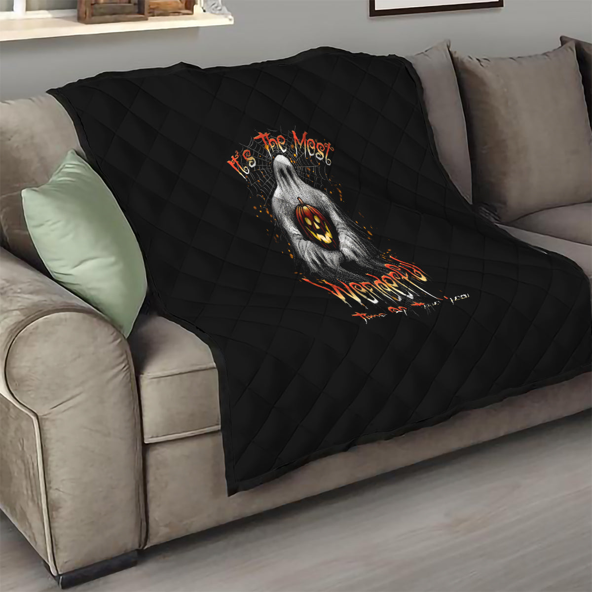 It's The Most Wonderful Time Halloween Quilt - Wonder Print Shop