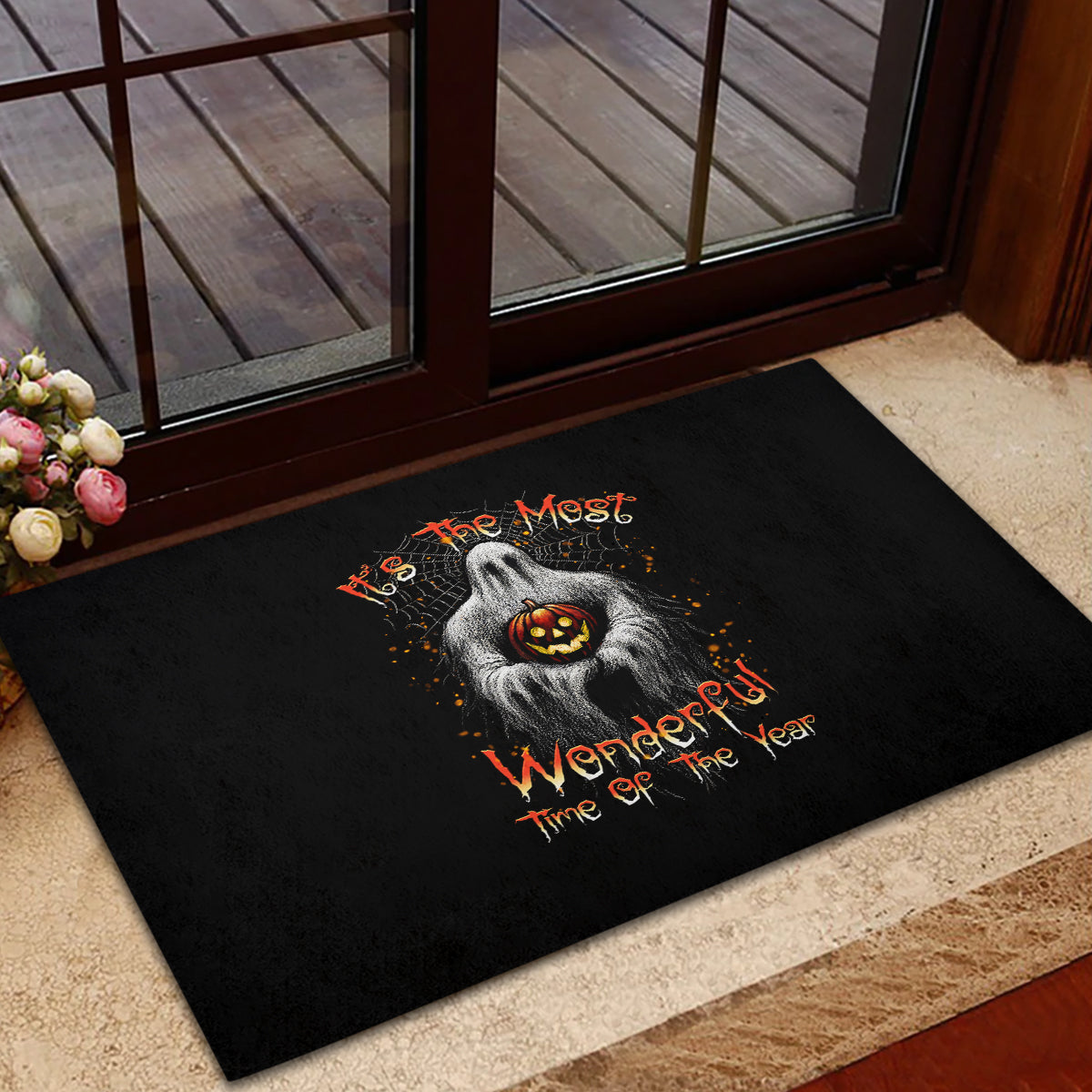 It's The Most Wonderful Time Halloween Rubber Doormat - Wonder Print Shop