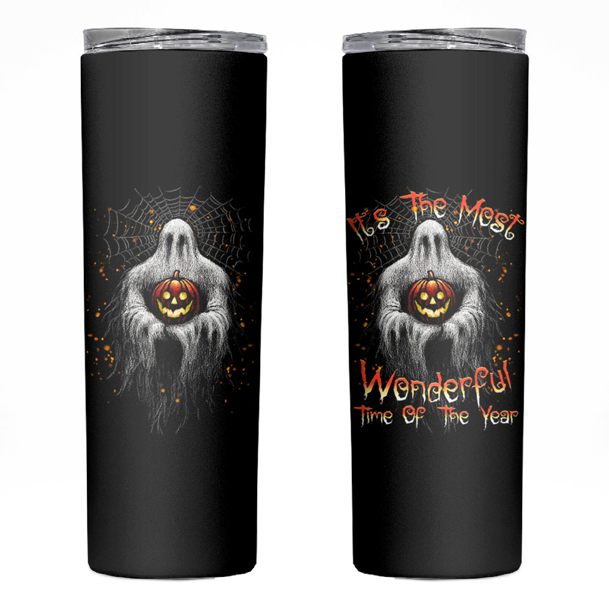 It's The Most Wonderful Time Halloween Skinny Tumbler - Wonder Print Shop