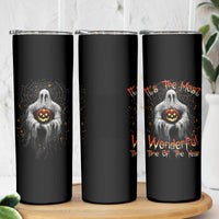 It's The Most Wonderful Time Halloween Skinny Tumbler - Wonder Print Shop