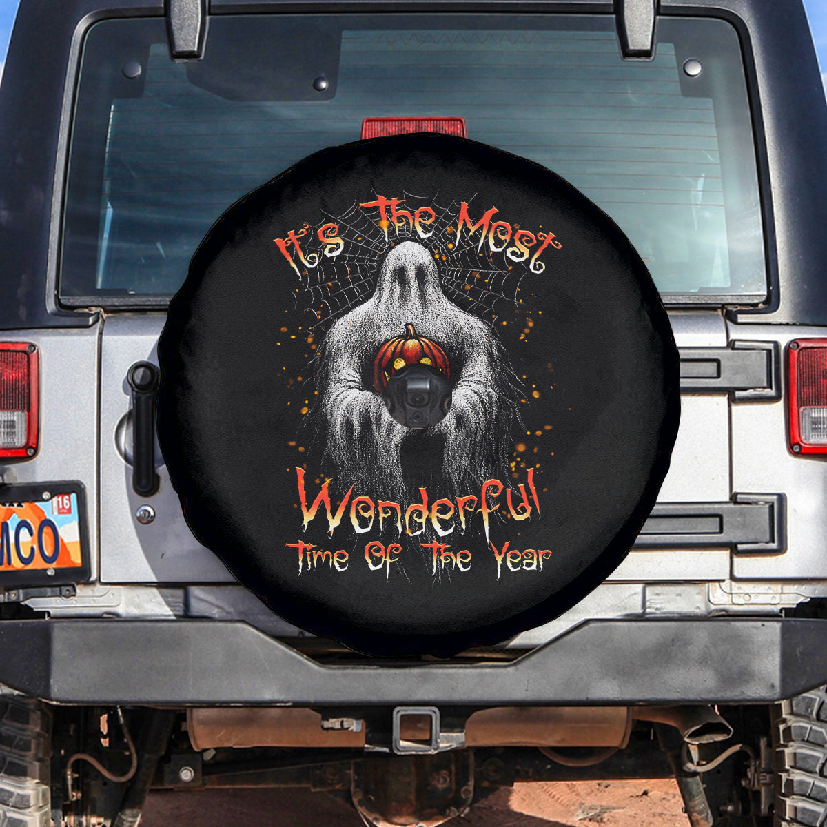 It's The Most Wonderful Time Halloween Spare Tire Cover - Wonder Print Shop