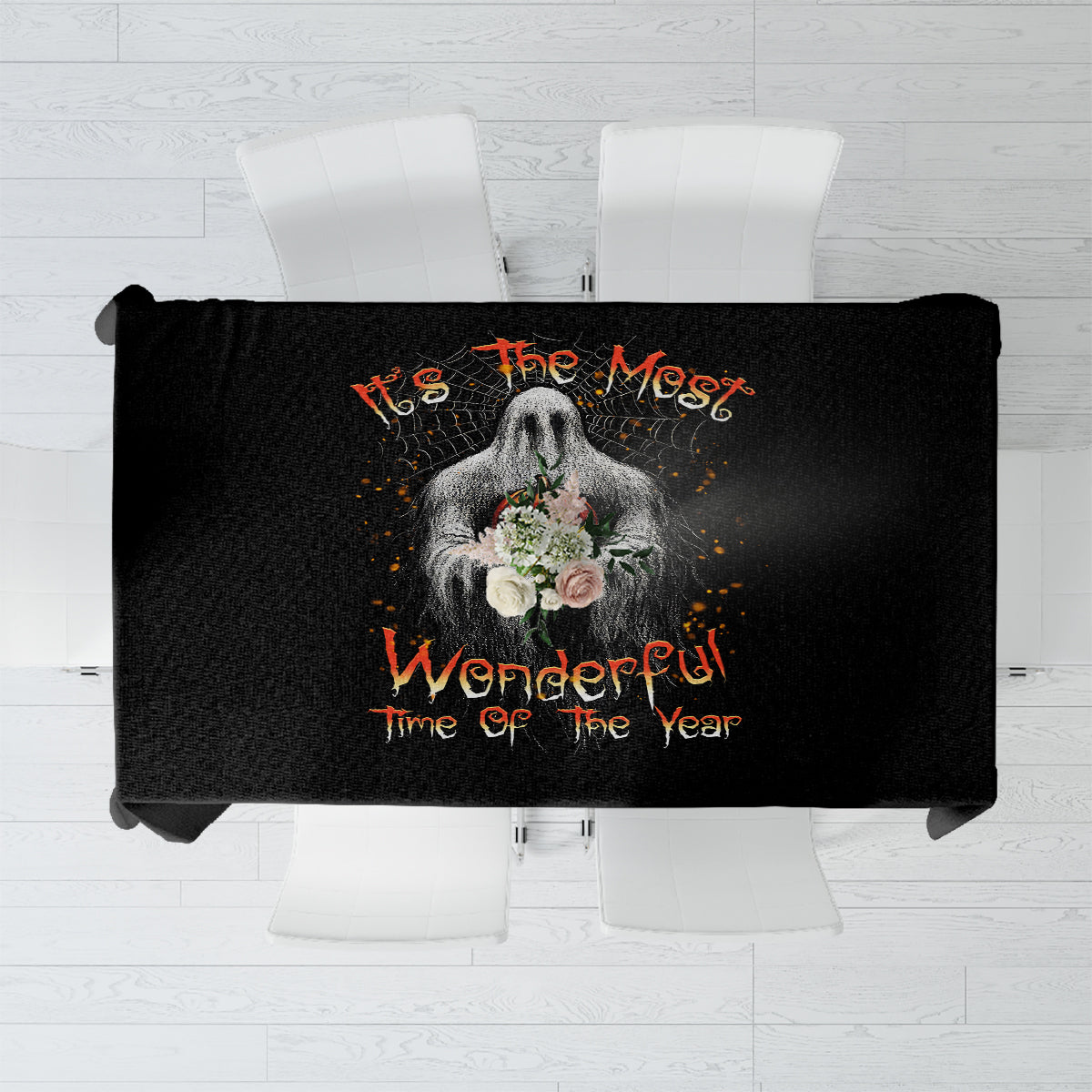 It's The Most Wonderful Time Halloween Tablecloth - Wonder Print Shop