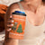 Bhutan Christmas 4 in 1 Can Cooler Tumbler with Takin Santa Hat Christmas Tree and Snowflake Pattern in Orange - Wonder Print Shop