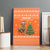 Bhutan Christmas Canvas Wall Art with Takin Santa Hat Christmas Tree and Snowflake Pattern in Orange - Wonder Print Shop