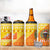 Bhutan Christmas 4 in 1 Can Cooler Tumbler with Takin Reindeer Antlers Santa Hat and Yellow Orange Holiday Pattern - Wonder Print Shop