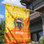 Bhutan Christmas Garden Flag with Takin Reindeer Antlers Santa Hat and Yellow Orange Holiday Pattern - Wonder Print Shop