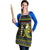 Brunei Christmas Apron with Traditional Santa Gift Basket and Black Yellow Red Holiday Pattern - Wonder Print Shop