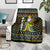 Brunei Christmas Blanket with Traditional Santa Gift Basket and Black Yellow Red Holiday Pattern - Wonder Print Shop
