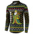 Brunei Christmas Button Sweatshirt with Traditional Santa Gift Basket and Black Yellow Red Holiday Pattern - Wonder Print Shop