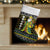 Brunei Christmas Stocking with Traditional Santa Gift Basket and Black Yellow Red Holiday Pattern - Wonder Print Shop