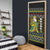 Brunei Christmas Door Cover with Traditional Santa Gift Basket and Black Yellow Red Holiday Pattern - Wonder Print Shop